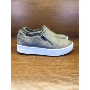Timberland Mayliss Slip On Zip Nubuck Leather Womens Platform Gray Trainers 6.5